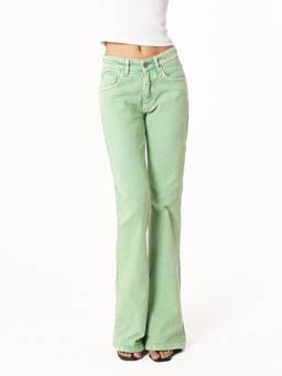 Pebbl Studio - Green Y2K Bootcut Jeans