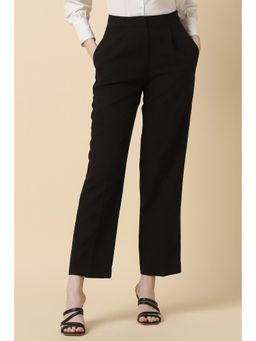 Allen Solly - Women Black Solid Formal Trousers
