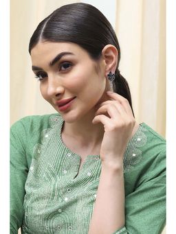 Biba - Women Light Purple Brass Drop Earrings