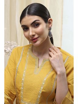 Biba - Women Blue and White Brass Drop Earrings