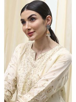 Biba - Women Mint Green Brass Jhumka