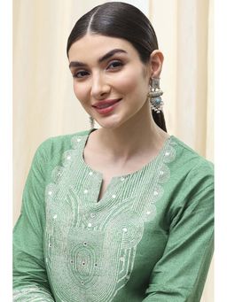 Biba - Women Turquoise Brass Drop Earrings