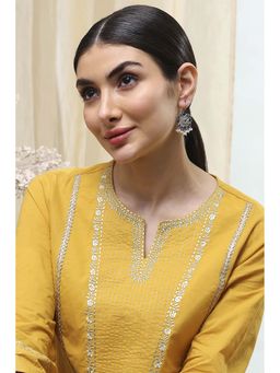 Biba - Women Navy Blue Brass Drop Earrings