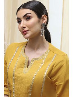 Biba - Women Mint Green Brass Drop Earrings