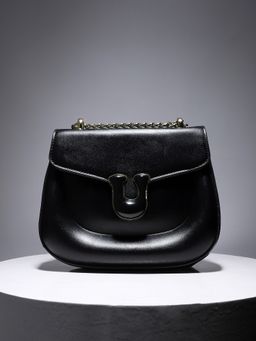 Haute Sauce - Horseshoe Buckle Sling Bag - Black