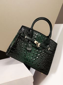 Haute Sauce - Lock Buckle Handbag - Forest Green