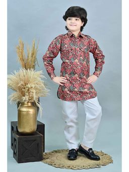 Ahhaaaa - Pink Kurta with Pathani Pyjama - Eid & Ramadan Festive Wear (Set of 2)