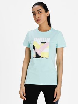 Puma - International Graphics Women Blue T-Shirt
