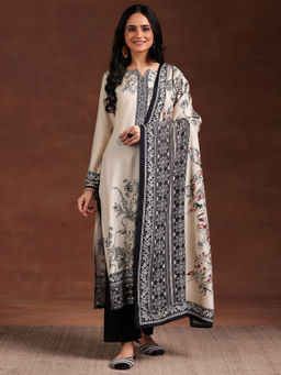 Libas - White Silk Blend Printed Kurta Sets for Women