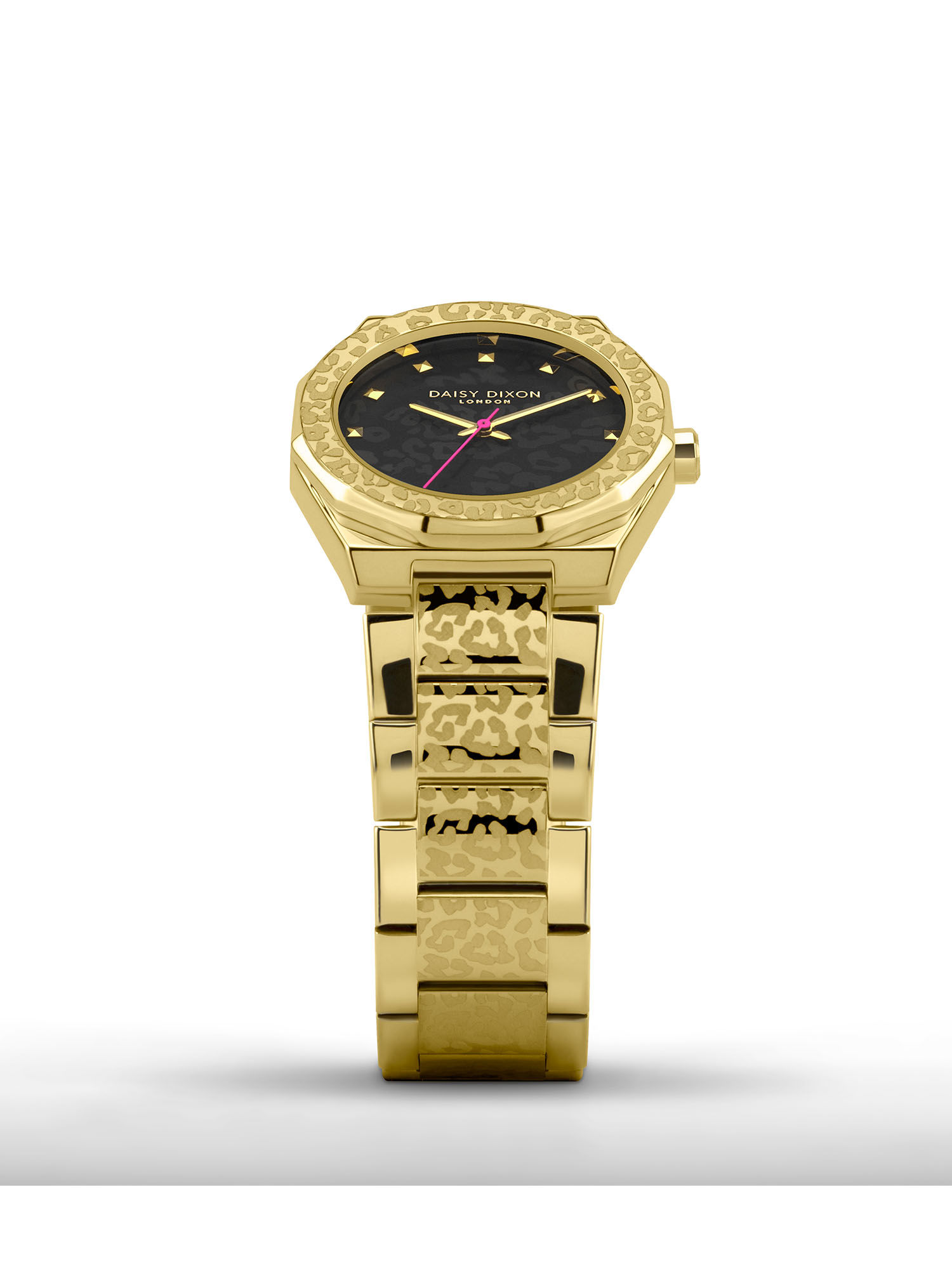 Buy Daisy Dixon Womens Black Sunray Leopard Print Dial Alessandra