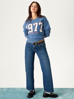 American Eagle - Women Blue Sweatshirt
