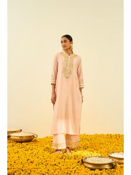 Sheetal Batra - Pink Kurta with Palazzo (Set of 2)