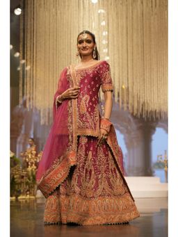 Sheetal Batra - Pink Kurti with Sharara and Dupatta (Set of 3)