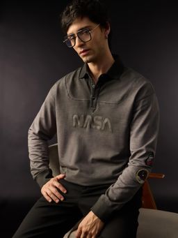 The Souled Store - Mens Official Nasa Mission Rugby Polo T-Shirt