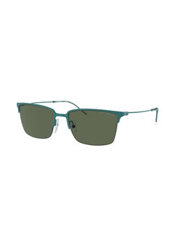 EMPORIO ARMANI - Men Uv Protected Green Lens Square Sunglasses - 0Ea215533797158 (58)