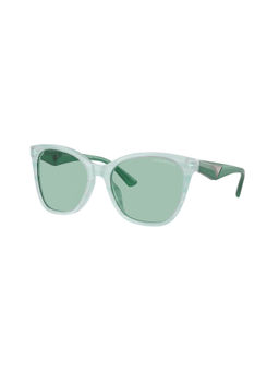 EMPORIO ARMANI - Women Uv Protected Green Lens Cat Eye Sunglasses - 0Ea4222U61127156 (56)