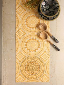 Revive Home - Yellow Table Runners with Hand Beading