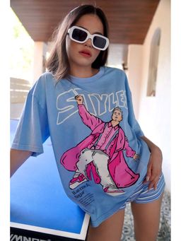 Bonkers Corner - Styles Faded Effect Oversized T-Shirt