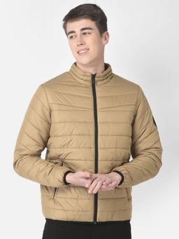 CRIMSOUNE CLUB - Men Camel Beige Padded Jacket
