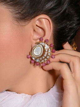 Joules By Radhika - Blingy Red Stud Earrings