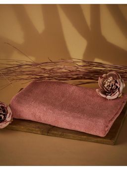 Fabindia - Pink Sancha Pile Cotton Medium Towel - 500 GSM