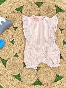 The Mom Store - Striped Frill Sleeveless Girls Romper