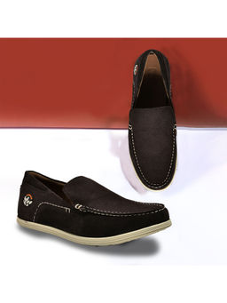 WOODLAND - Mens Brown Slip On Mocassins