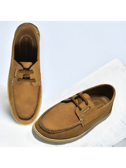WOODLAND - Mens Camel Casual Shoes- Mocassins