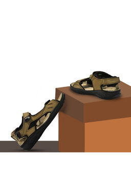 WOODLAND - Mens Dkhaki Velcro Sandals