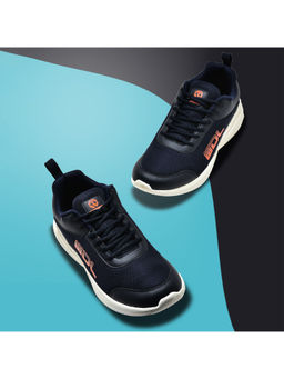 WOODLAND - Mens Navy Textured Running Sports Shoes