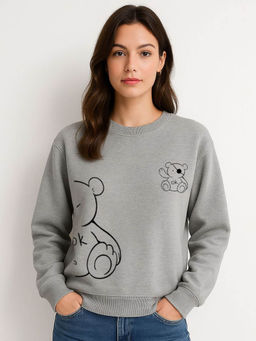 Oh Rare - Grey Regular Fit Sweatshirt