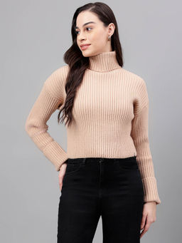 Xpose - Brown Turtle Neck Pullover Sweater