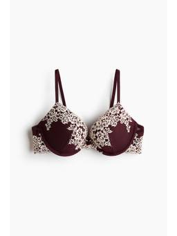 H&M - Women Red Lace Push-Up Bra