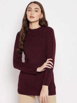 Madame - Women Maroon Sweater