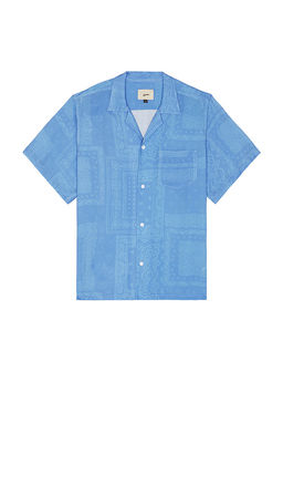 Bather - Cornflower Tonal Bandana Camp Shirt