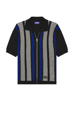 Deva States - Junior Zip Knitted Polo