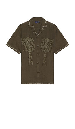 Frescobol Carioca - Flavio Palmeira Embroidered Linen Shirt