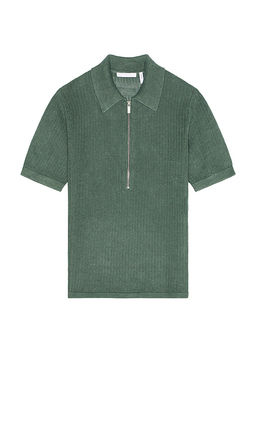 Helmut Lang - Short Sleeve Zip Polo