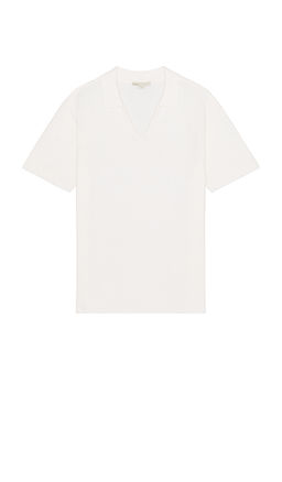 onia - Cotton Crochet Johnny Collar Polo