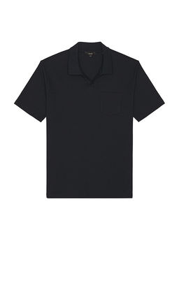 Vince - Mesh Knit Johnny Collared Shirt