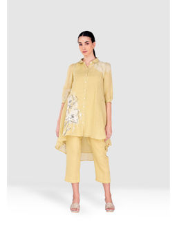 Kaveri - Yellow Pindrop Ice Cream Cone Kurta with Pant (Set of 2)