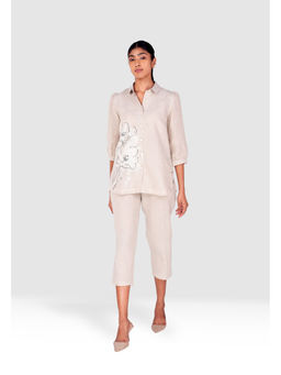 Kaveri - Nude Pindrop Co-Ord (Set of 2)