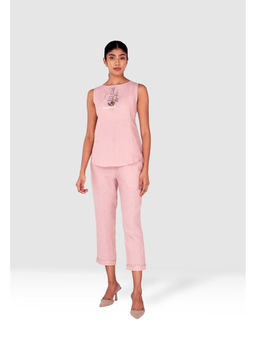 Kaveri - Pink Flute Pipes Roots Co-Ord (Set of 2)