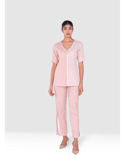 Kaveri - Pink Gilded Edge Co-Ord (Set of 2)