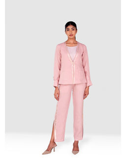 Kaveri - Pink Gilded Edge Co-Ord (Set of 3)