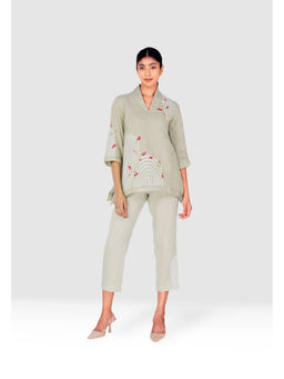 Kaveri - Green Arch Maze Talia Co-Ord (Set of 2)