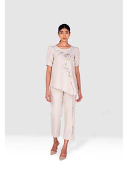 Kaveri - Nude Vine Line Co-Ord (Set of 2)