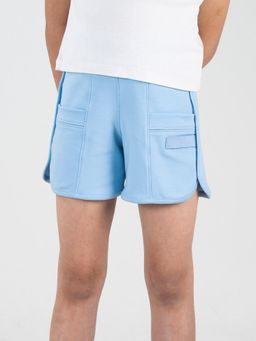 Doto Kids - Blue Girls Cotton Shorts