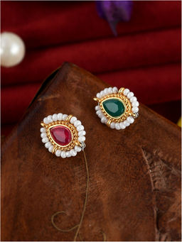 Silvermerc Designs - Gold Plated Marathi Small Nosepin