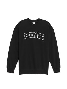 Victoria's Secret - Black Ivy Fleece Oversized Crew Sweatshirt